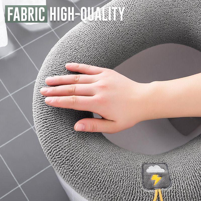 Coussin de Toilette en Peluche - Chaud, Lavable et Réutilisable, Extensible 24 Pouces