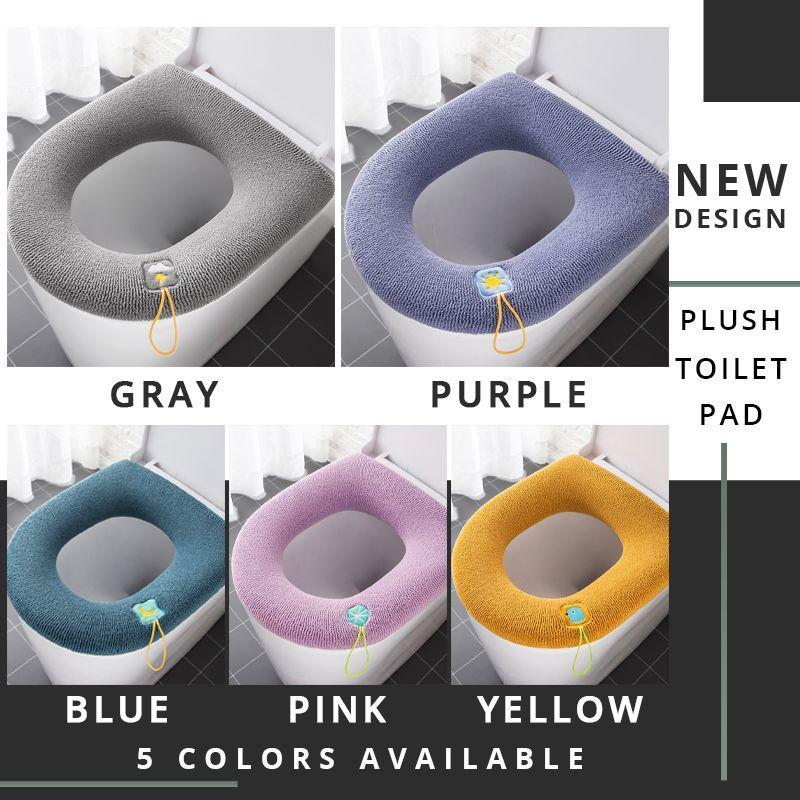 Coussin de Toilette en Peluche - Chaud, Lavable et Réutilisable, Extensible 24 Pouces