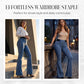 ⏳Offre spéciale à durée limitée⏰👖Jean évasé stretch taille haute pour femme