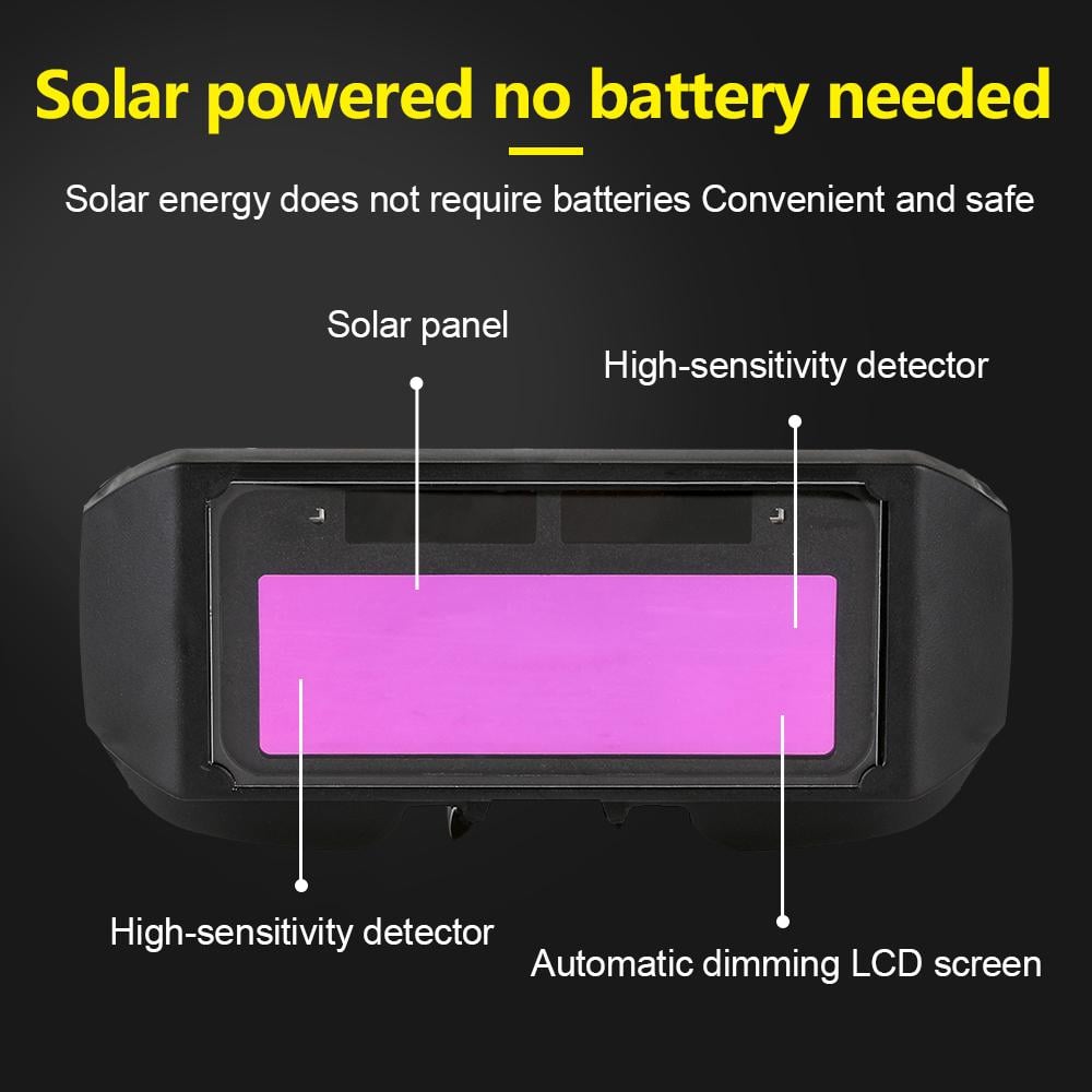 Lunettes de Soudage à Obscurcissement Automatique - Protection UV/IR, Pile Solaire et Monture Ajustable