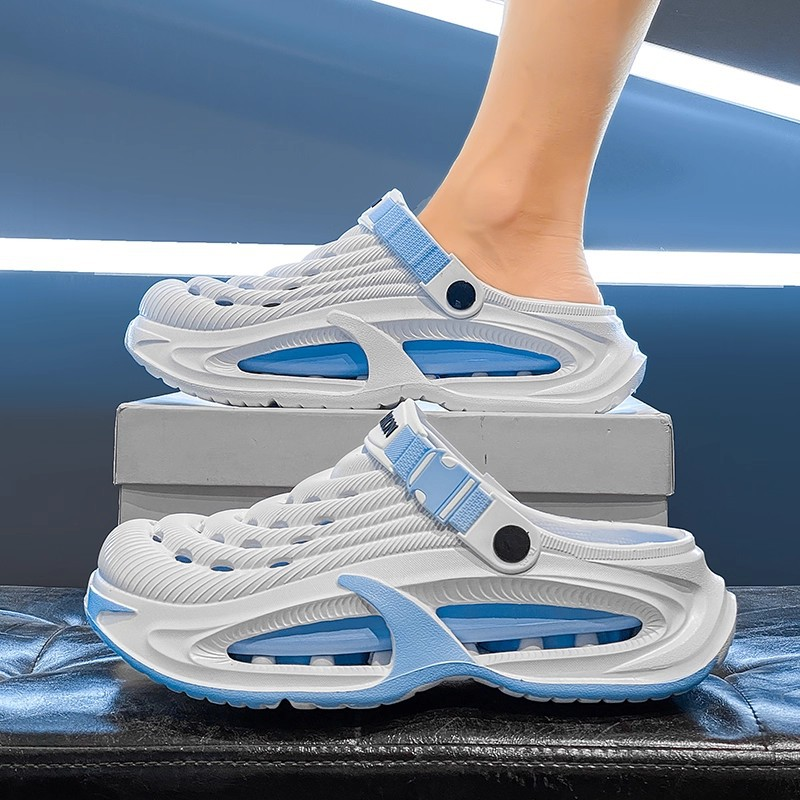 👟50% DE RÉDUCTION🌬️Sandales Homme Polyvalentes 2 en 1 – Semelle Épaisse EVA, Antidérapantes & Ultra-Légères Respirantes🏃‍♂️