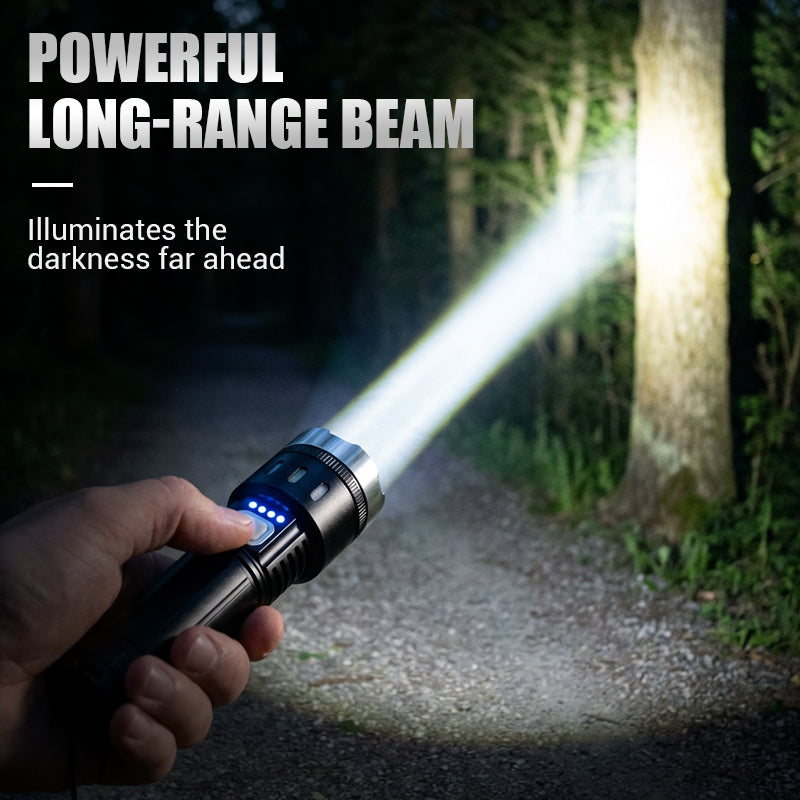 ⏰Lampe de poche LED zoom multifonctionnelle avec affichage de la puissance