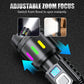 ⏰Lampe de poche LED zoom multifonctionnelle avec affichage de la puissance