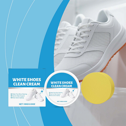 📢📢Achetez 3 et obtenez 2 gratuits⏰Crème nettoyante sans eau pour chaussures blanches