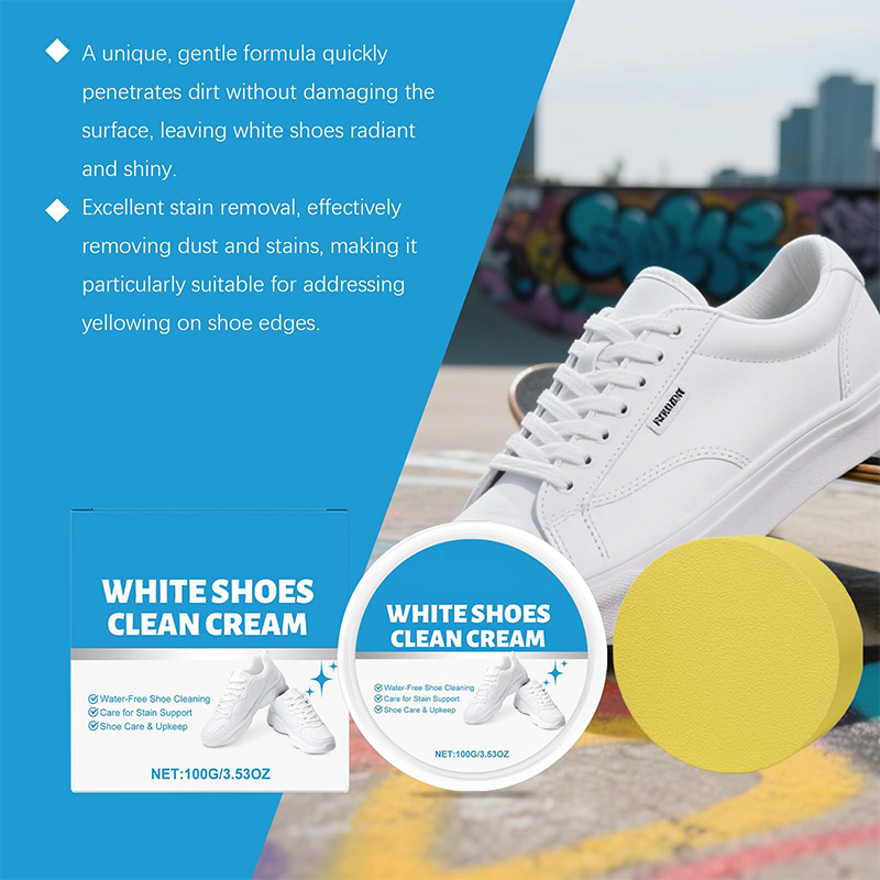 📢📢Achetez 3 et obtenez 2 gratuits⏰Crème nettoyante sans eau pour chaussures blanches