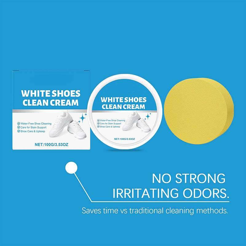 📢📢Achetez 3 et obtenez 2 gratuits⏰Crème nettoyante sans eau pour chaussures blanches