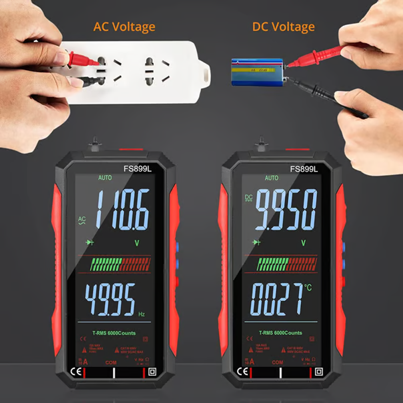 Multimètre numérique rechargeable par USB