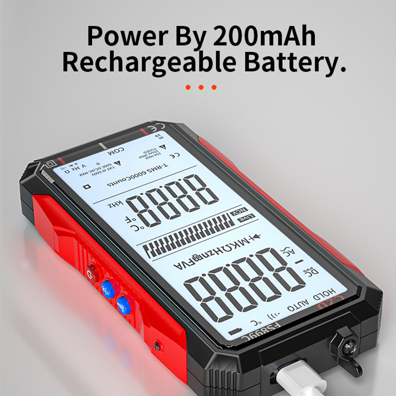 Multimètre numérique rechargeable par USB