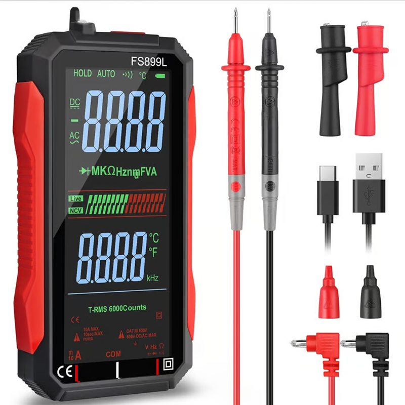 Multimètre numérique rechargeable par USB
