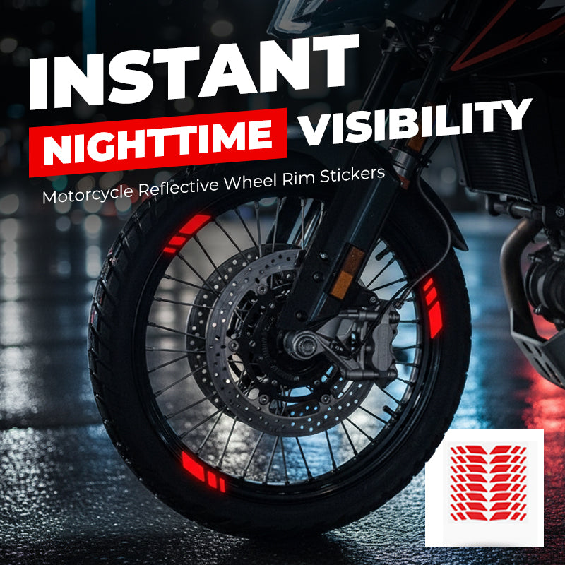 💥Autocollants réfléchissants pour jantes de moto – Sécurité accrue et style moderne🏍️✨