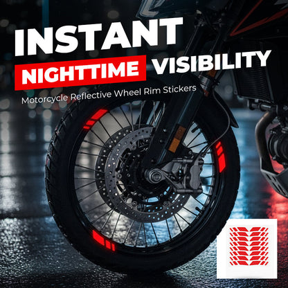 💥Autocollants réfléchissants pour jantes de moto – Sécurité accrue et style moderne🏍️✨