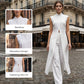 💃Ensemble 2 Pièces Haut & Pantalon Fendus Asymétriques – Sans Manches, Respirant & Look Instantanément Chic ! ✨👗