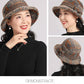 📢50 % de réduction !!⏰Chapeau cloche vintage à carreaux en fausse laine pour femme
