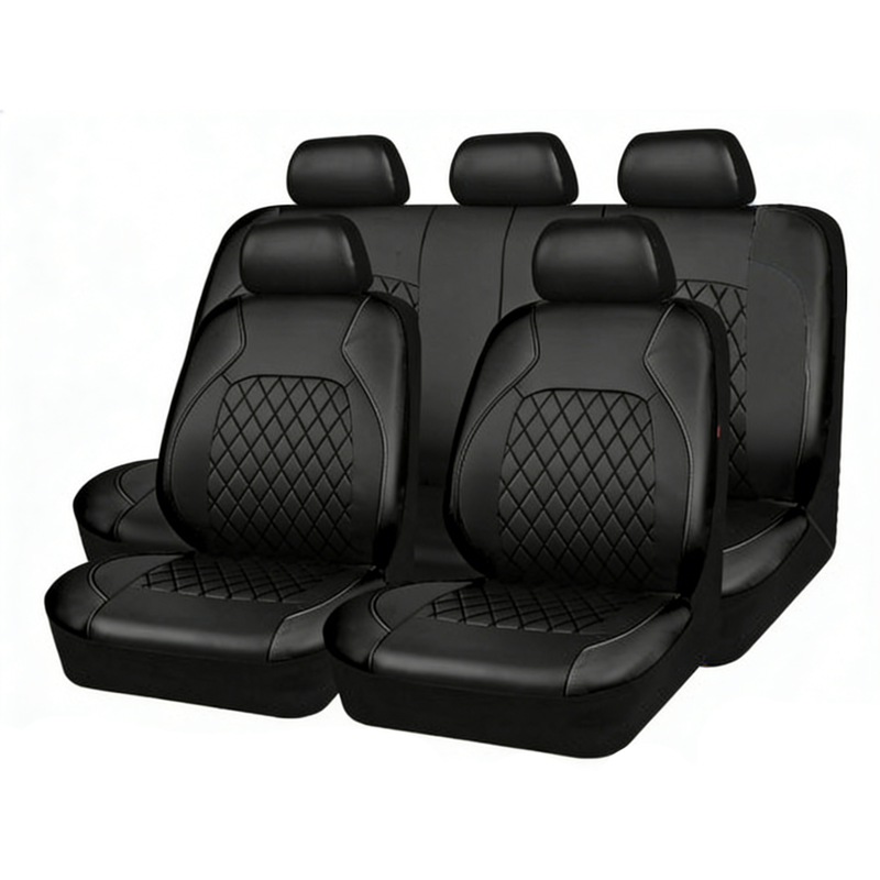 ✨50% DE RÉDUCTION🚗Housses de Siège Voiture Cuir 9 Pièces 2026 – Universelles, Sécurisées Airbag & Matelassées Luxe 💼