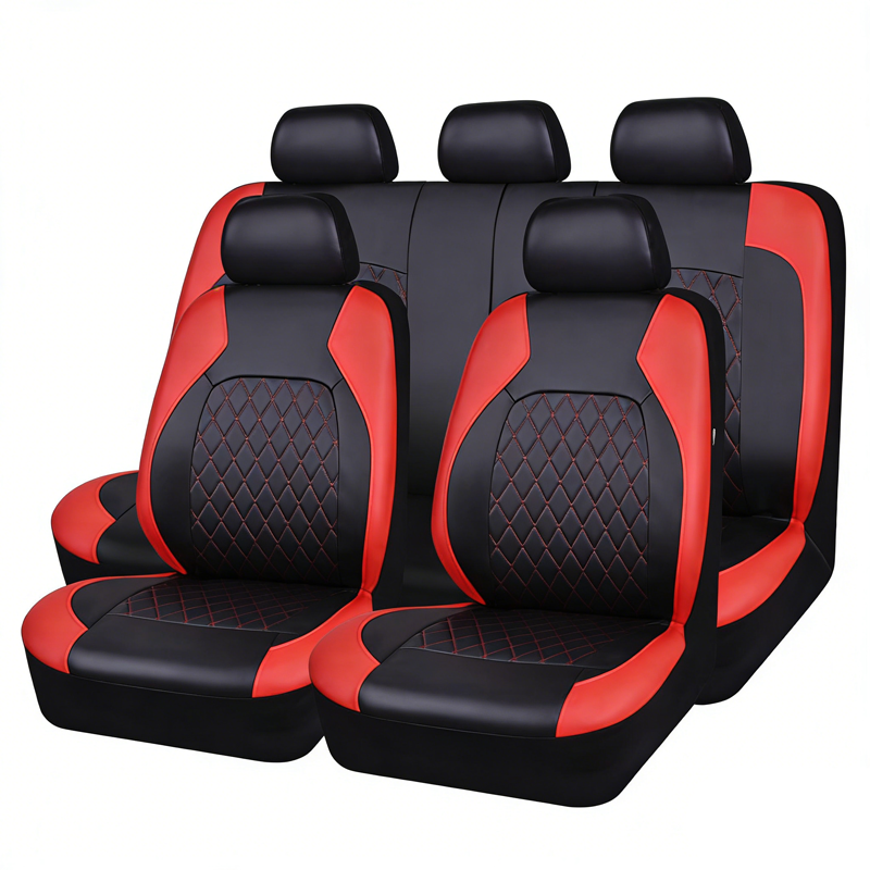 ✨50% DE RÉDUCTION🚗Housses de Siège Voiture Cuir 9 Pièces 2026 – Universelles, Sécurisées Airbag & Matelassées Luxe 💼
