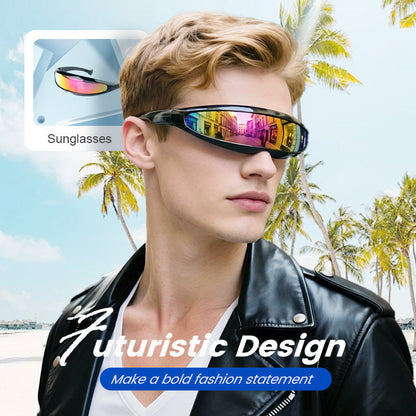 🕶️50% DE RÉDUCTION😎Lunettes de Soleil Légères et Futuristes avec Écran Protecteur – Confort Ultime, Protection UV 400 & Design Unique✨