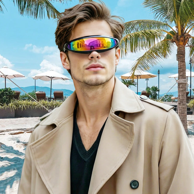🕶️50% DE RÉDUCTION😎Lunettes de Soleil Légères et Futuristes avec Écran Protecteur – Confort Ultime, Protection UV 400 & Design Unique✨
