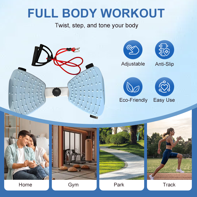💎Stepper de Cardio Compact avec Torsion du Bassin – Entraînement Complet Corps & Maison, Jusqu’à 120 kg