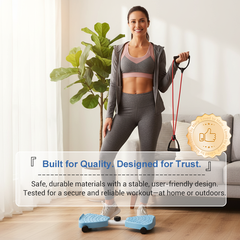 💎Stepper de Cardio Compact avec Torsion du Bassin – Entraînement Complet Corps & Maison, Jusqu’à 120 kg