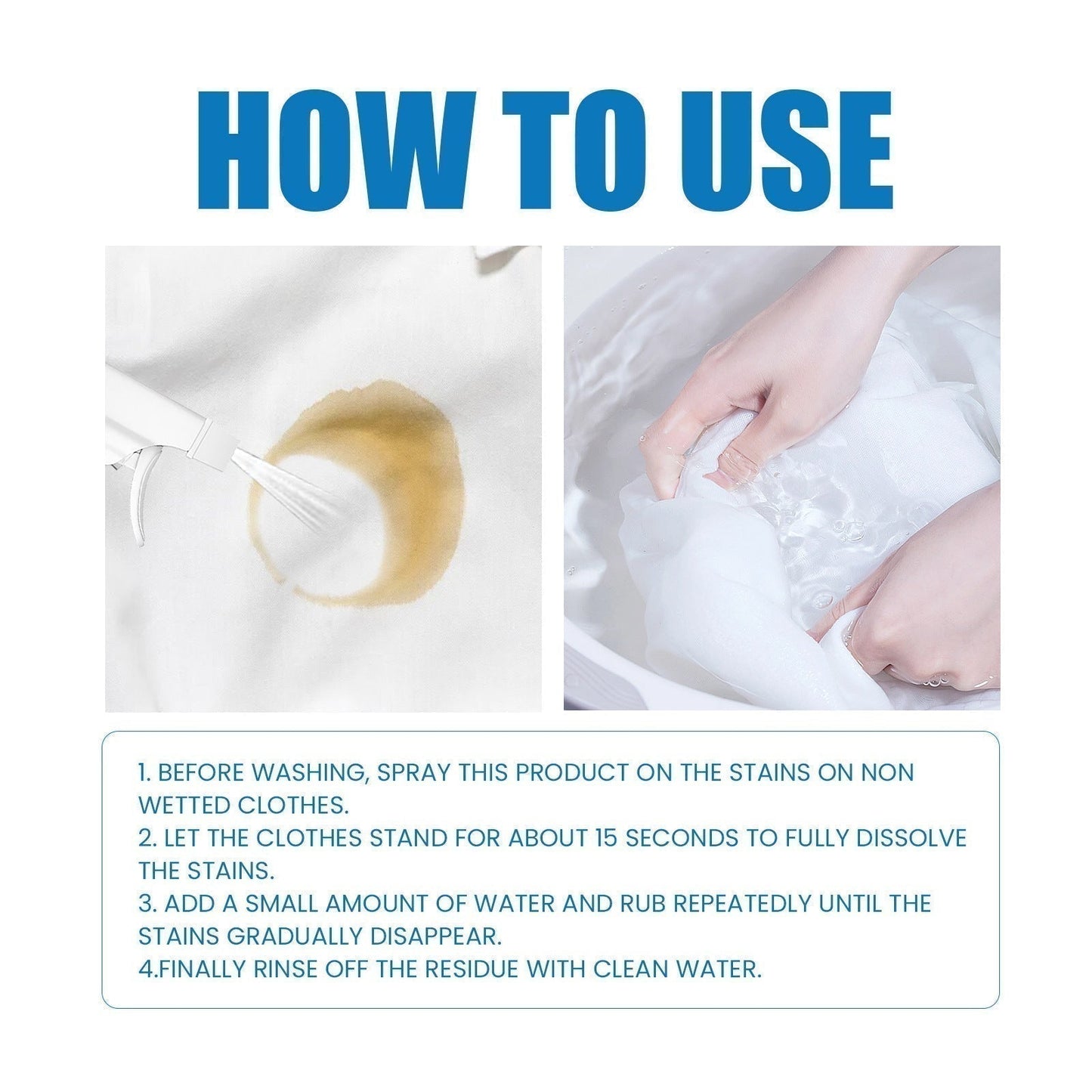 🔥Achetez-en 2, obtenez-en 1 gratuit🔥Puissant spray détachant pour le linge🧼