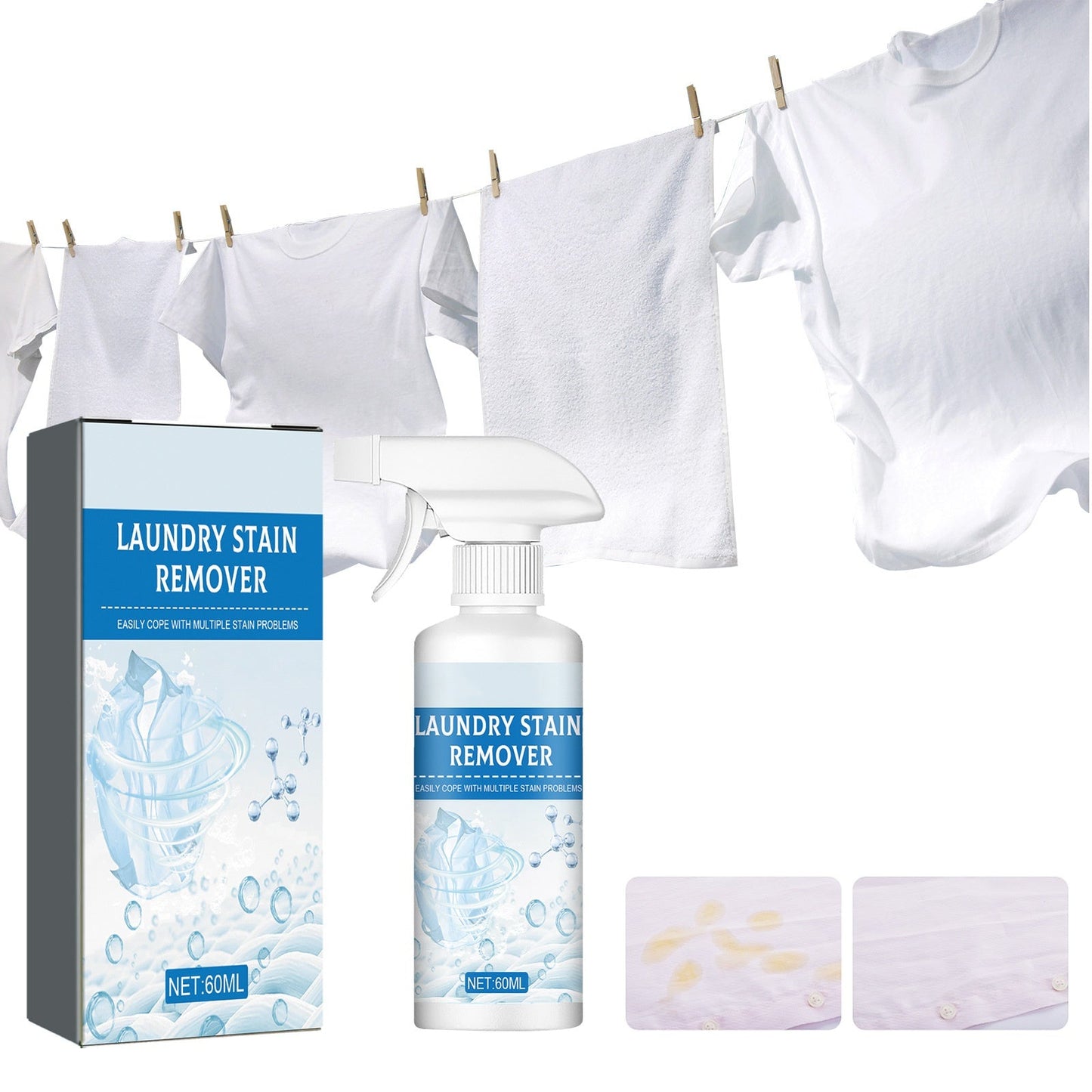 🔥Achetez-en 2, obtenez-en 1 gratuit🔥Puissant spray détachant pour le linge🧼