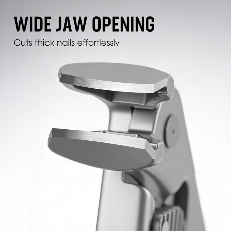 💘50% DE RÉDUCTION ✂️Coupe-ongles en acier inoxydable résistant aux éclaboussures – large ouverture et rangement sécurisé !
