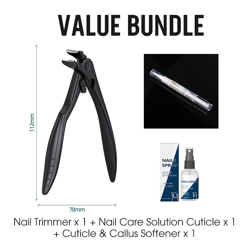 💘50% DE RÉDUCTION ✂️Coupe-ongles en acier inoxydable résistant aux éclaboussures – large ouverture et rangement sécurisé !