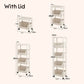 🧴🧹 Chariot de rangement à roulettes multi-niveaux – 2/3/4/5 étages au choix, fentes étroites, glissez-le entre le frigo et le mur pour un gain de place maximal 🏠📏