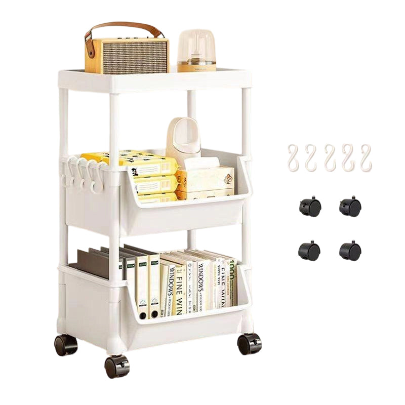 🧴🧹 Chariot de rangement à roulettes multi-niveaux – 2/3/4/5 étages au choix, fentes étroites, glissez-le entre le frigo et le mur pour un gain de place maximal 🏠📏