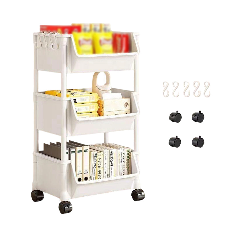 🧴🧹 Chariot de rangement à roulettes multi-niveaux – 2/3/4/5 étages au choix, fentes étroites, glissez-le entre le frigo et le mur pour un gain de place maximal 🏠📏