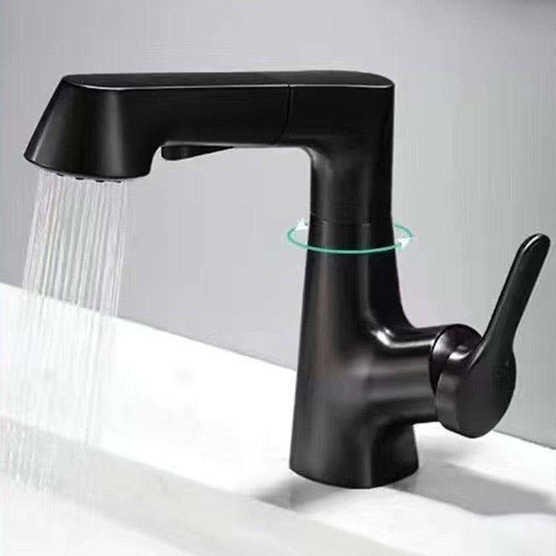 📢50% de réduction⏰Robinet de Salle de Bain à 1 Trou avec Douchette Extractible