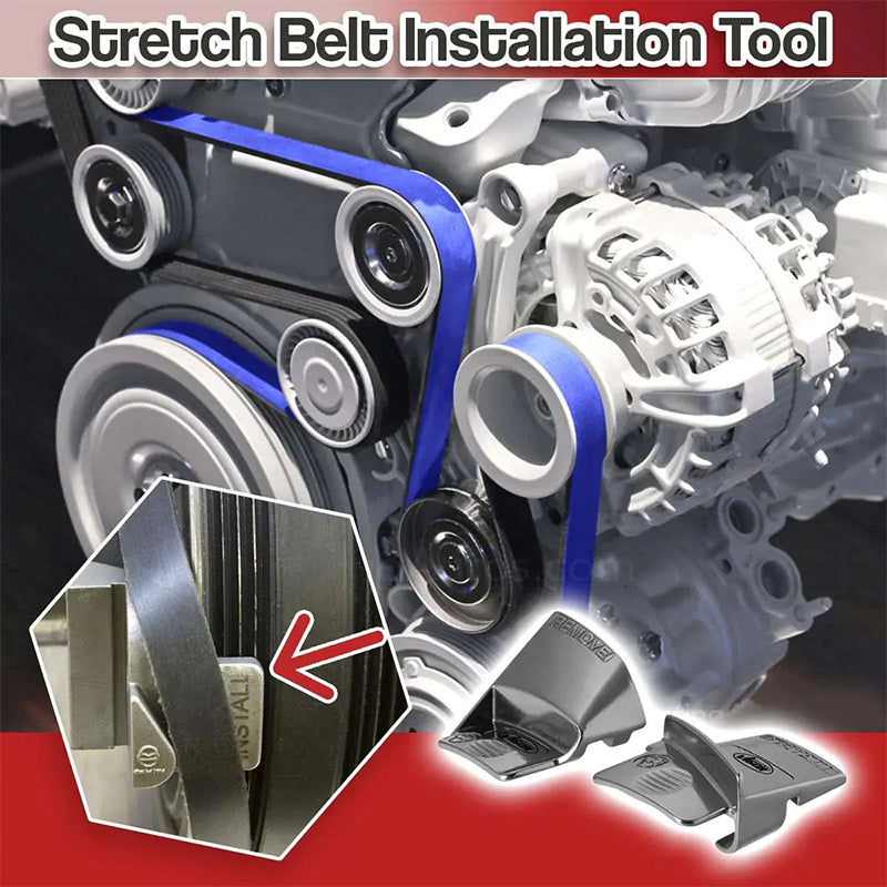 📢📢50 % de réduction !! ⏰ Ensemble d'Outils pour Retirer & Installer une Courroie Extensible – Pratique, Durable & Idéal Pour La Mécanique Automobile 🛠️