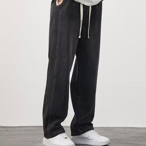 💎Jeans Droits Amples pour Hommes – Coupe Décontractée, Tissu Respirant & Style Polyvalent👖