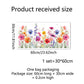 Autocollant de fenêtre en forme de bouquet floral coloré