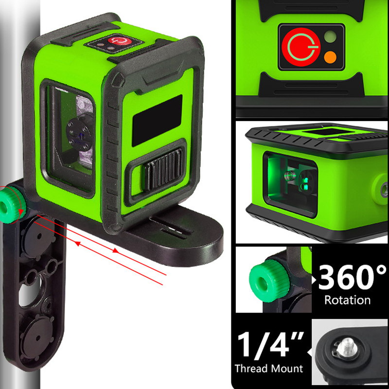 📐50% DE RÉDUCTION✨Mini Niveau Laser à Haute Précision avec Ligne Croisée – Auto-nivelant, Lignes Verticales/Horizontales & Design Compact🔧