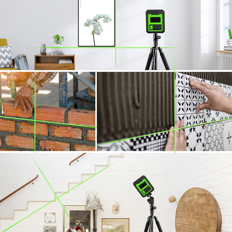 📐50% DE RÉDUCTION✨Mini Niveau Laser à Haute Précision avec Ligne Croisée – Auto-nivelant, Lignes Verticales/Horizontales & Design Compact🔧