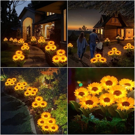 🌻 50% DE RÉDUCTION ! ☀️ Lampes Solaires Tournesol Étanches – Pétales Réalistes, IP65 & Allumage Automatique – 8–12 h d’Éclairage – Parfaites pour le Jardin ou la Terrasse 🌿✨🏡