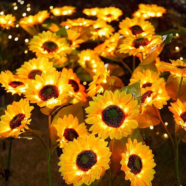 🌻 50% DE RÉDUCTION ! ☀️ Lampes Solaires Tournesol Étanches – Pétales Réalistes, IP65 & Allumage Automatique – 8–12 h d’Éclairage – Parfaites pour le Jardin ou la Terrasse 🌿✨🏡