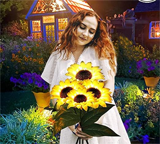 🌻 50% DE RÉDUCTION ! ☀️ Lampes Solaires Tournesol Étanches – Pétales Réalistes, IP65 & Allumage Automatique – 8–12 h d’Éclairage – Parfaites pour le Jardin ou la Terrasse 🌿✨🏡
