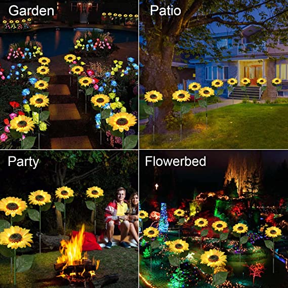 🌻 50% DE RÉDUCTION ! ☀️ Lampes Solaires Tournesol Étanches – Pétales Réalistes, IP65 & Allumage Automatique – 8–12 h d’Éclairage – Parfaites pour le Jardin ou la Terrasse 🌿✨🏡