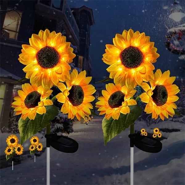 🌻 50% DE RÉDUCTION ! ☀️ Lampes Solaires Tournesol Étanches – Pétales Réalistes, IP65 & Allumage Automatique – 8–12 h d’Éclairage – Parfaites pour le Jardin ou la Terrasse 🌿✨🏡