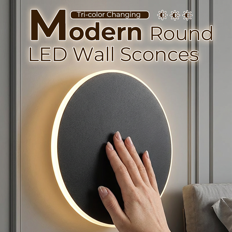 💡PROMO -50% !🌟Applique Murale LED Ronde Moderne – Commande Tactile, Éclairage RGB Réglable & Design Élégant
