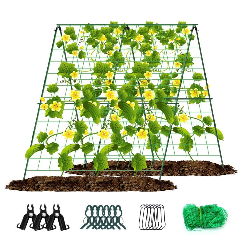 ⏳Spécial à durée limitée⏰Ttreille de jardin en A pour plantes grimpantes🍇🥒