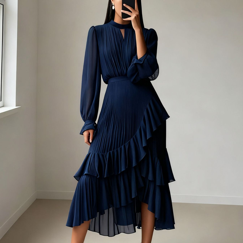🌸Légère & Élégante | Robe Midi à Encolure Keyhole | -50% Style 2026💨