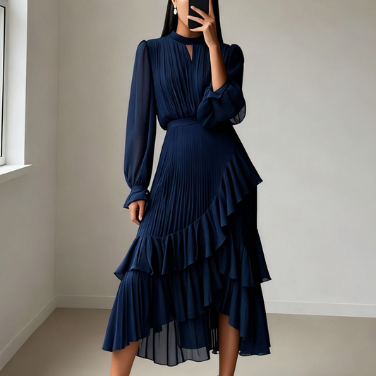 🌸Légère & Élégante | Robe Midi à Encolure Keyhole | -50% Style 2026💨