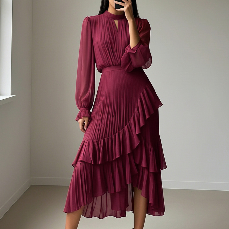 🌸Légère & Élégante | Robe Midi à Encolure Keyhole | -50% Style 2026💨