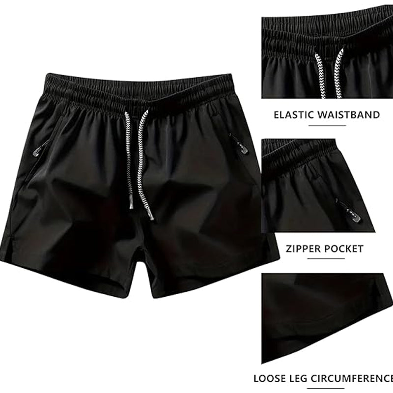 ✨Nouveaux✨Shorts de sport à séchage rapide pour homme avec poches zippées