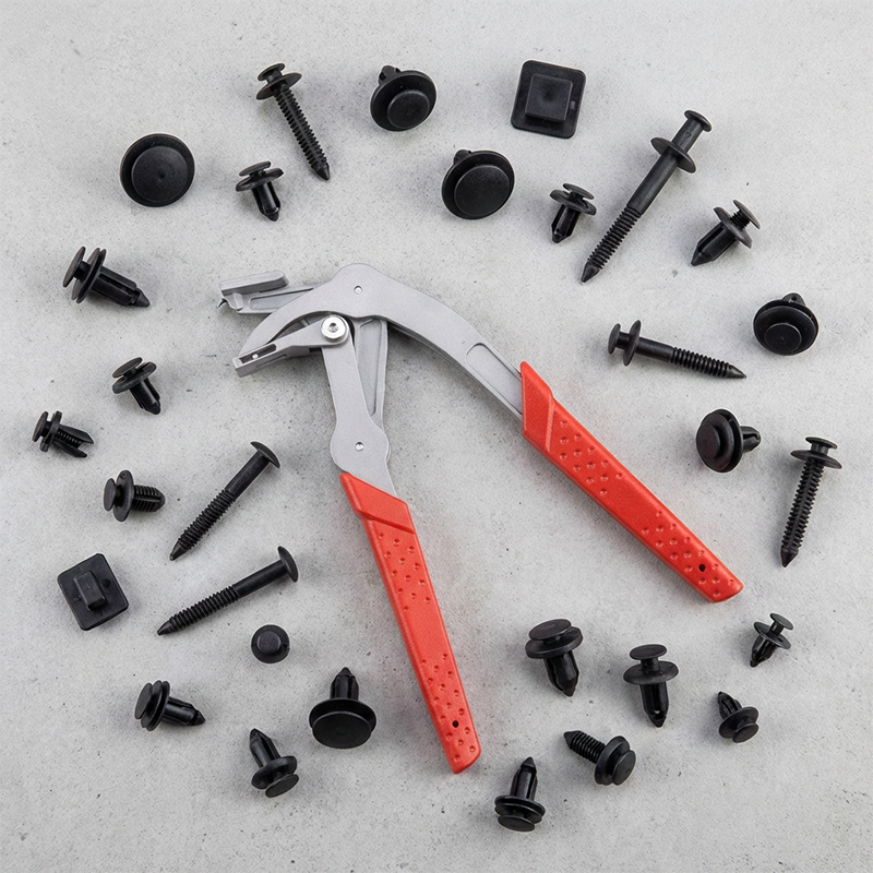 💪🔧 Kit démonte-clips 5 pièces – Multi-fourches, poignée antidérapante, s’adapte aux fixations des marques françaises et importées, l’outil malin des bricoleurs du dimanche 🛠️🇫🇷