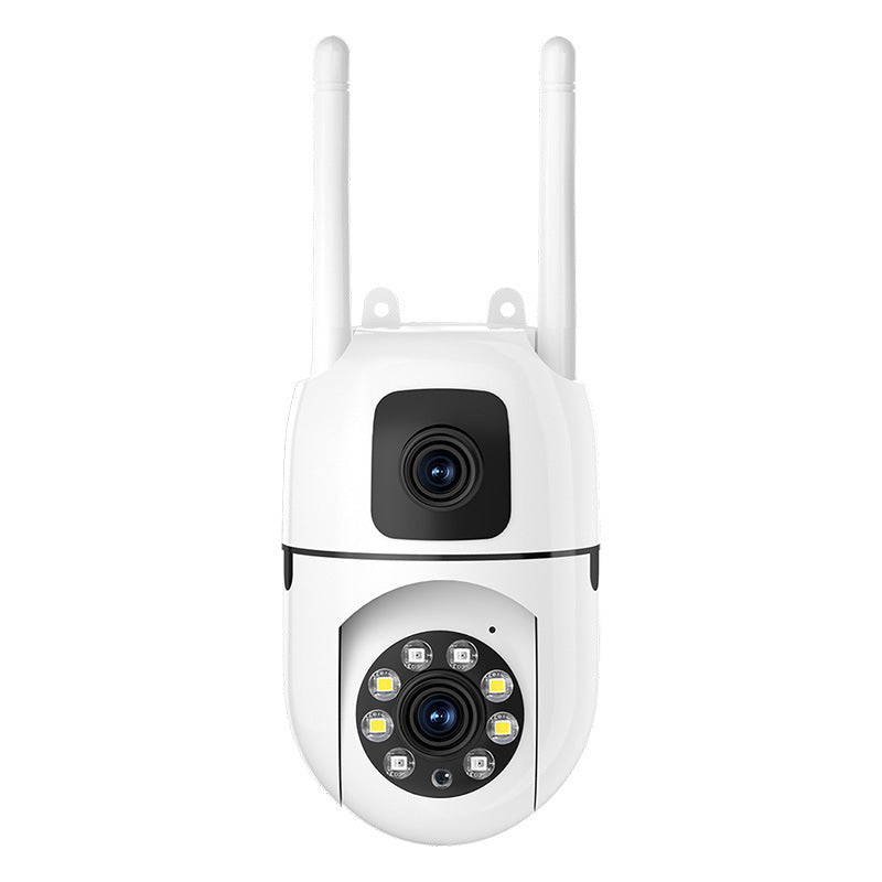 💎50% DE RÉDUCTION💎Caméra de Sécurité 4K à Double Objectif avec Rotation Panoramique et Inclinaison à 360° – Vision Nocturne Couleur & Détection IA 📹🛡️