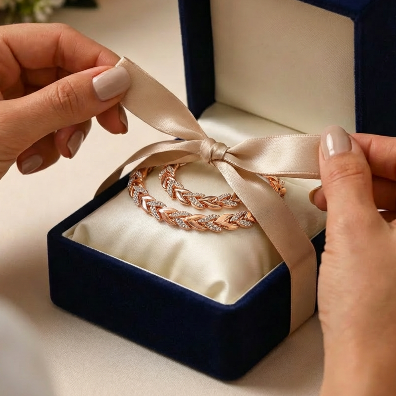 💎 50% DE RÉDUCTION ! 💎 Ensemble Collier & Bracelet à Feuilles en Strass – Design Naturel Élégant, Ajustable & Luxueux ✨🌿